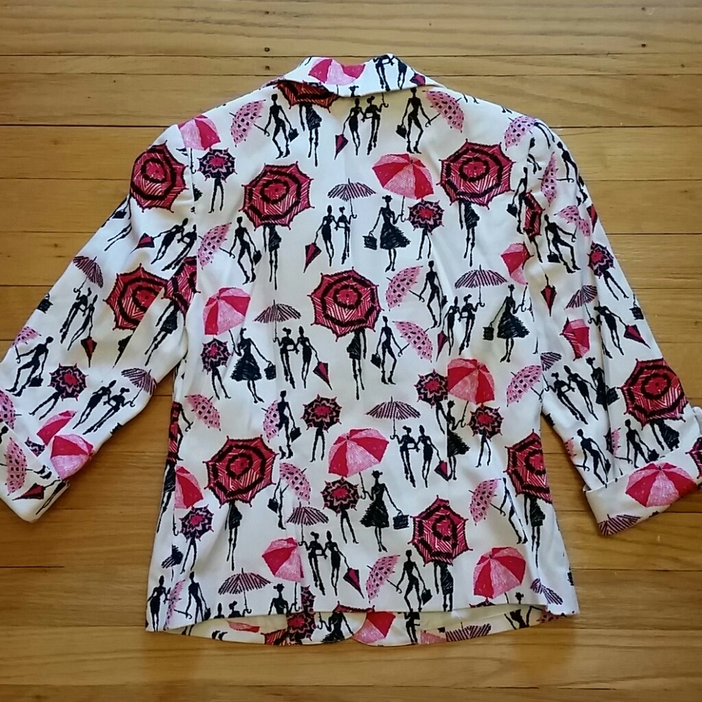 Fashion Print Blazer 4P - Picture 3 of 4
